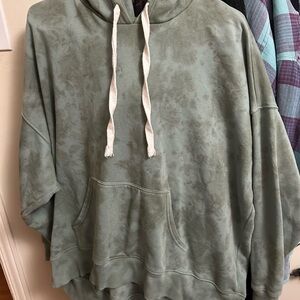 Aerie Sage Tie-Dye Hoodie